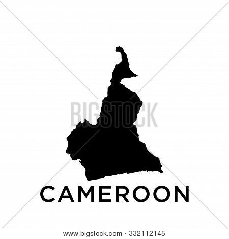 Cameroon Map Icon Trendy Vector Design Template