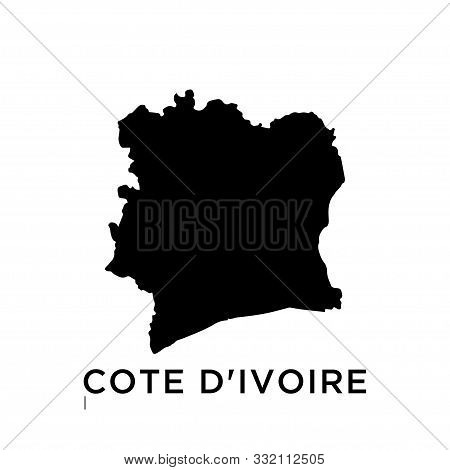 Cote D'ivoire Map Vector Design Template