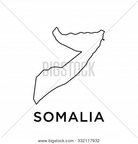 Somalia Map Icon Vector Trendy Design Template