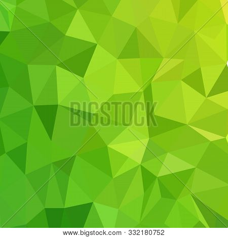 Vector Illustration Of Green Mosaic Background. Eps 10