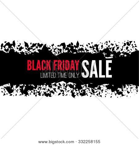 Black Friday Sale Banner. Vector Tag With Explosion Effect.