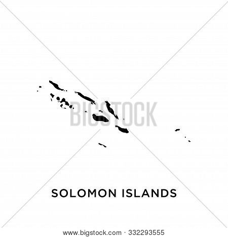 Solomon Islands Map Vector Design Template Icon Trendy