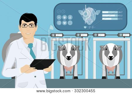 Milk Quality Control On A Dairy Farm.