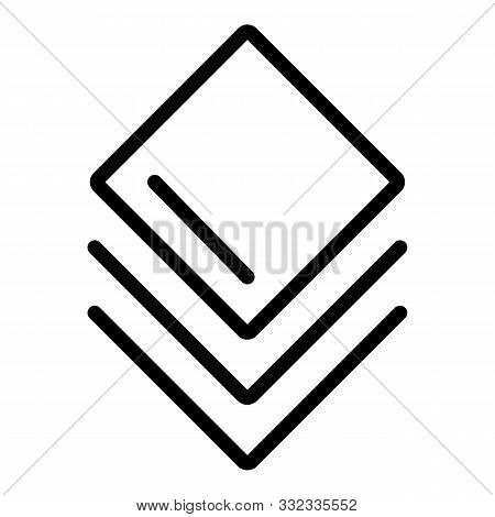Editor Image Layer Icon. Outline Editor Image Layer Vector Icon For Web Design Isolated On White Bac