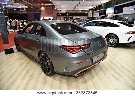 Sofia, Bulgaria - October 11, 2019: Mercedes-benz Cla 220 4Matic At Sofia Motor Show