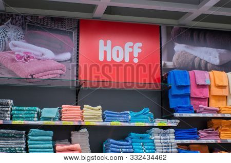 Tyumen, Russia-november 2, 2019: Interior Of The Hypermarket Hoff, Shop Furniture And Goods For The 