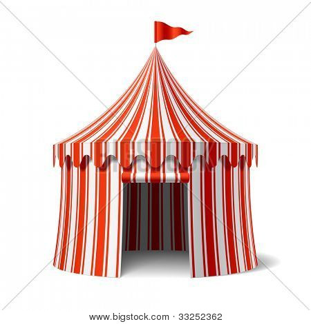 Circus tent. Vector.