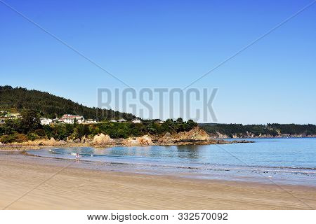 Beach Of Covas In Viveiro, Lugo, Galicia. Spain. Europe. September 21, 2019