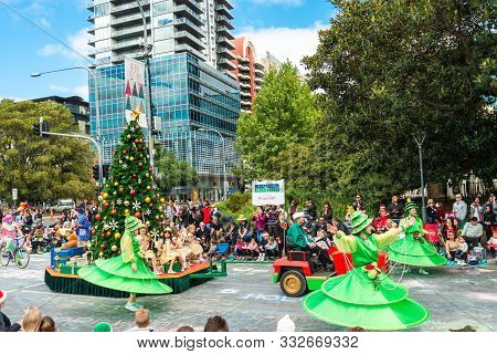 Adelaide, Australia - November 9, 2019: National Pharmacies Christmas Pageant 2019 Traditional Event