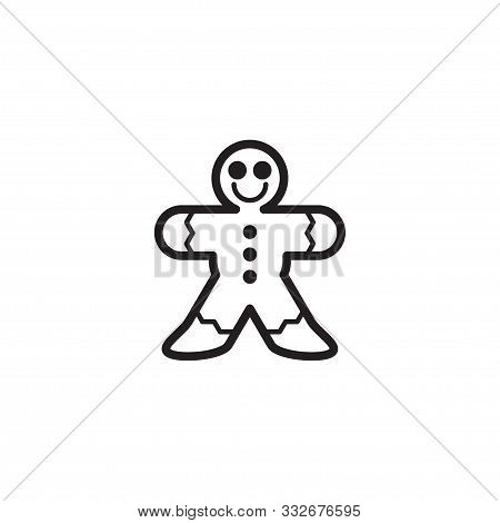 Ginger Bread Icon Vector Template Design Trendy