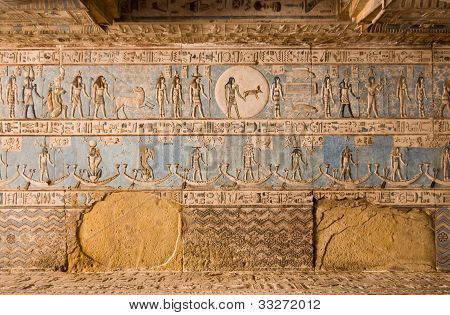 Soffitto astrologica, Tempio di Abydos, Egitto