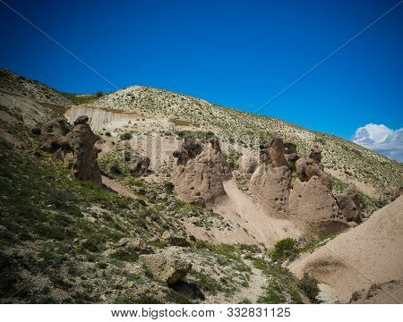 Landscape Panoramic View To Devrent Valley Aka Valley Of Imagination In Cappadocia, Turkey
