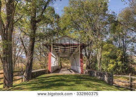 Dr. Knisely Covered Bridge Located In Bedford County Pennsylvania