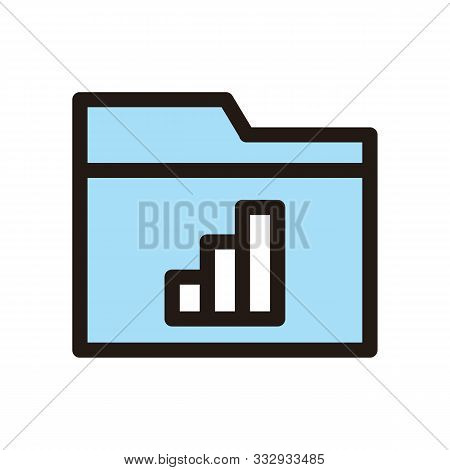 Files And Folders Icon Isolated On White Background From Analytics Collection. Files And Folders Ico