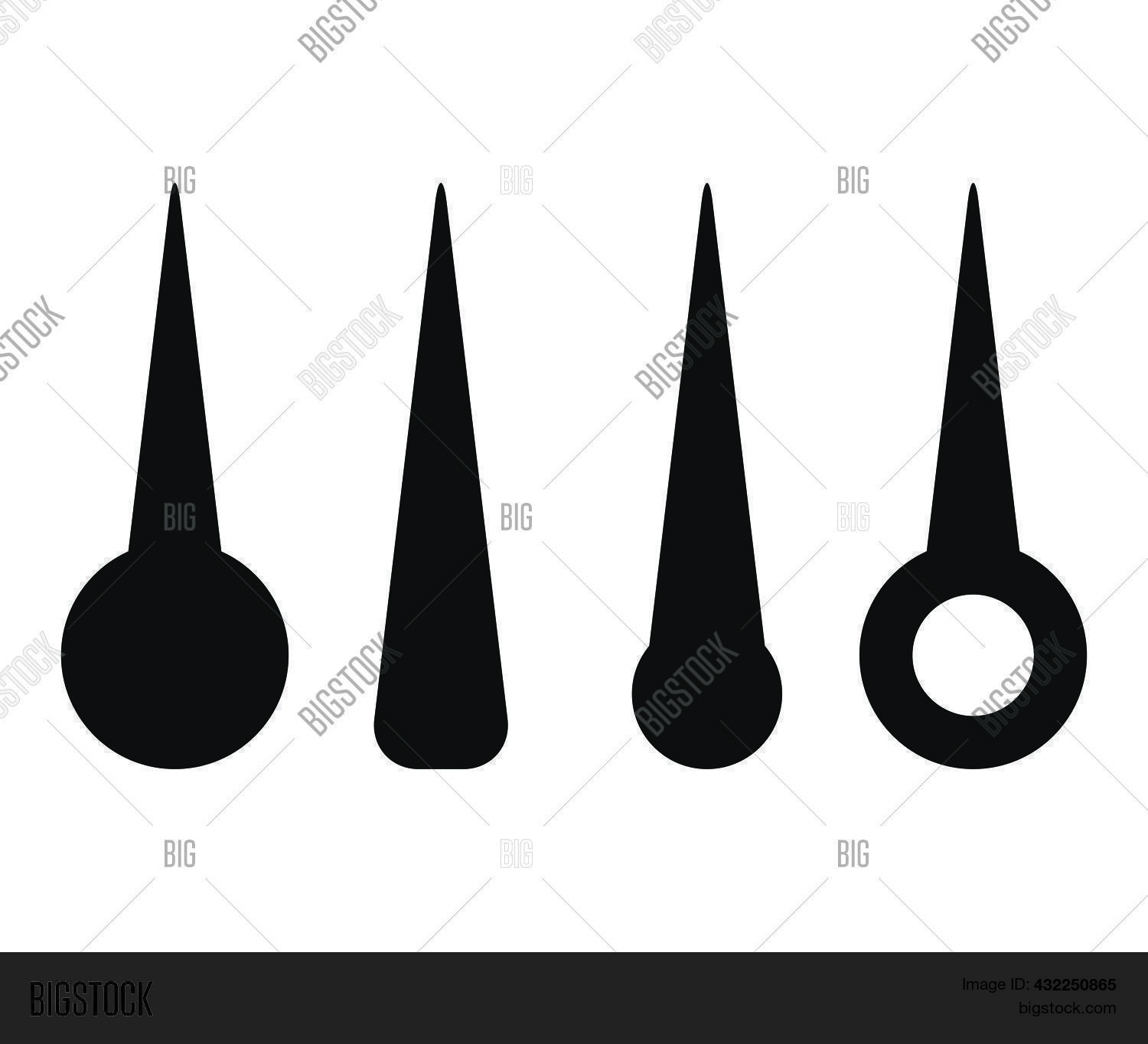 Clock Hands Design Vector & Photo (Free Trial) Bigstock