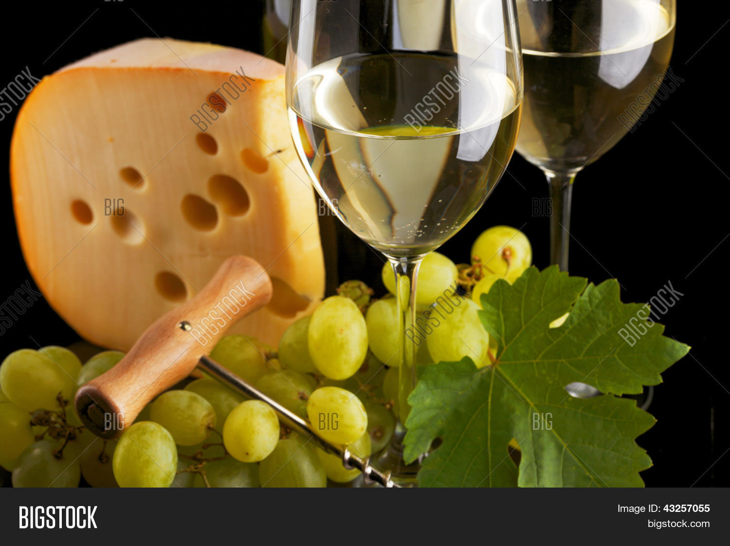 White Wine Cheese On Image & Photo (Free Trial) Bigstock