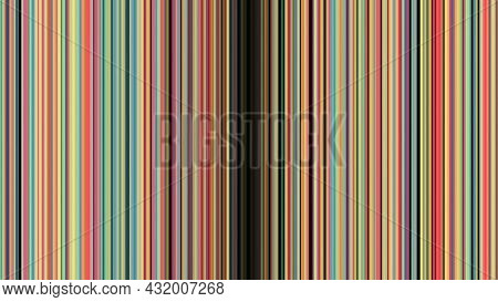 Colored Vertical Lines Diverge. Animation. Background Of Moving Vertical Lines Opening Portal To Cyb