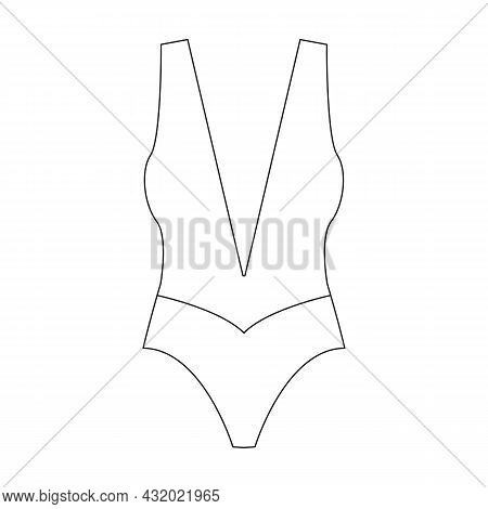 Underwear Vector Icon.outline Vector Icon Isolated On White Background Underwear.
