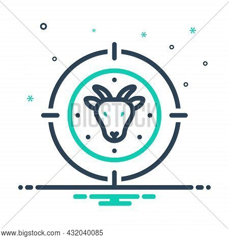 Mix Icon For Hunter Trapper Stalker Predator Fowler Deer-hunter Bullseye Target Hunting