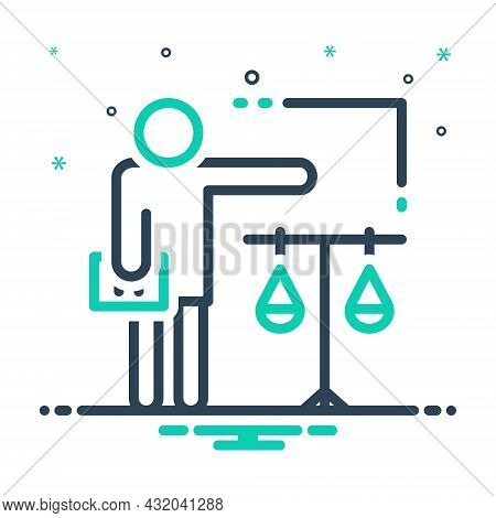 Mix Icon For Attorney Lawyer Counsel Legal-practitioner Advocate Judge Solicitor Justice Equality Co