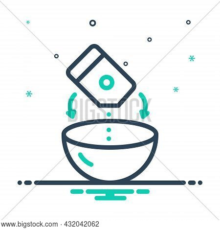 Mix Icon For Mixture Soup Combination Pour Bowl Product Blend Admixture