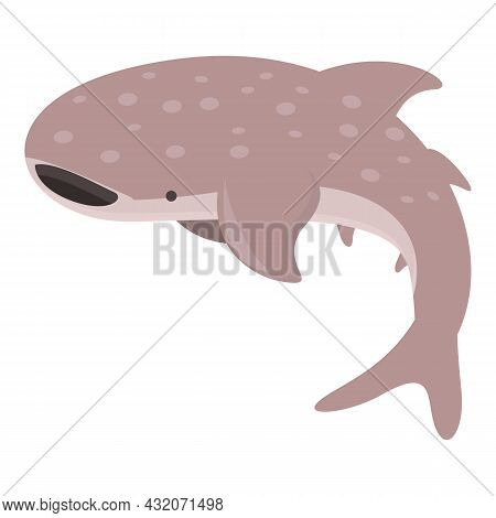 Aquatic Whale Shark Icon Cartoon Vector. Ocean Fish. Sea Animal
