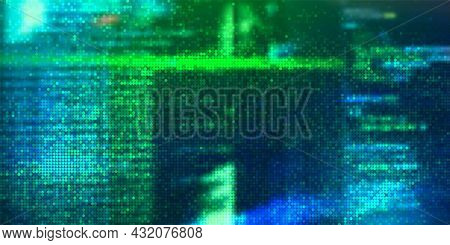 Futuristic Digital Technology Vector Background. Cyber Attack, Ransomware, Malware, Scareware Concep