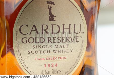 London, United Kingdom - October 11, 2020 Bottle Of Cardhu Gold Reserve, Single Malt Scotch Whisky C