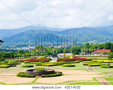 Moutainous Oda Mae Fah Luang Üniversitesi, Chiang Rai, Tayland