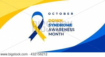 Down Syndrome Awareness Month. Vector Web Banner, Background, Poster, Card For Social Media, Network