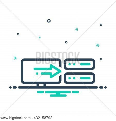 Mix Icon For Storage Data Harddisk Computer File Server Transfer Base Folder Document