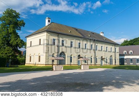 Part Of Medieval Budatin Castle (slovakia: Budatinsky Zamok) Near Zilina, Slovakia.