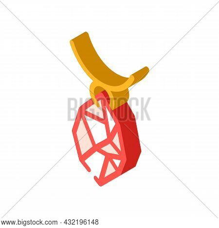 Jewelry Making Isometric Icon Vector. Jewelry Making Sign. Isolated Symbol Illustration