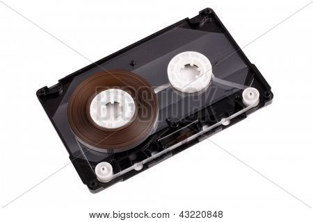 Foto di interni di audiocassetta