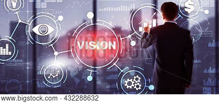 Vision Direction Future Business Inspiration Motivation Concept