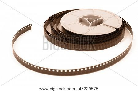 Filmen rullar närbild