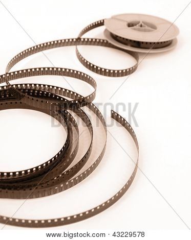 Filmen rullar närbild