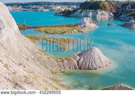 The Chalk Quarry In Belarus In Summer