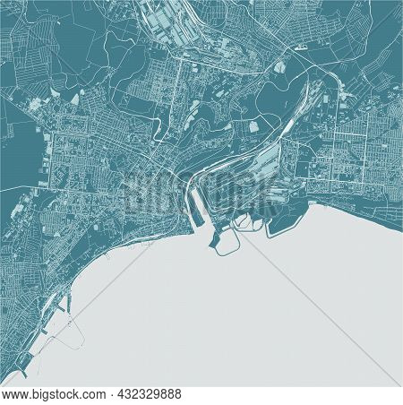 Map Of The City Of Mariupol, Ukraine