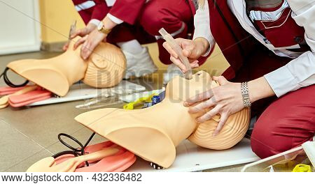 Cpr First Aid Resuscitation Adult Man Life Size Training Dummy Model, Doll Face Closeup, Detail, Man
