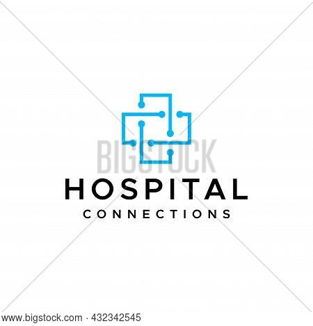 Sophisticated And Unique Logo A Combination Of Hospital And Networking Icons.
Eps 10, Vector.