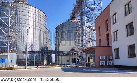 Loading Corn For Storage At A Grain Elevator