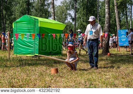 Kazan, Russia, June 26 2021. The Tatar Ethnic Holiday Sabantui, End Of Field Works.