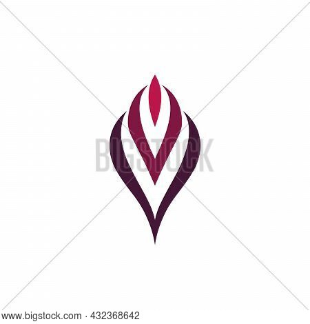Abstract Flame Logo Design. Creative Fire Logotype. Vector Business Icon. Stock Vector Illustration 