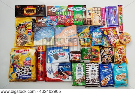 Kyiv, Ukraine - September,9 2021: Chocolates And Sweets