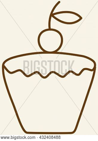 Сake For Posters, Brochures, In The Form Of An Icon, For Bars Or Restaurants.