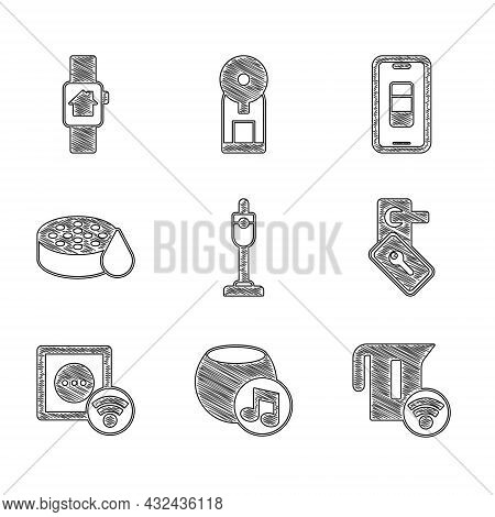 Set Vacuum Cleaner, Voice Assistant, Smart Electric Kettle, Digital Door Lock, Electrical Outlet, Wa