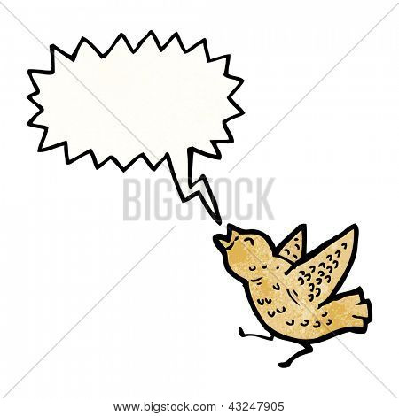 kreskówka squawking ptak