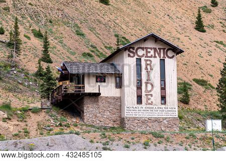 Salida, Colorado - August 2, 2021: The Scenic Gondola Ride At Monarch Crest Pass, A High Mountain Ro