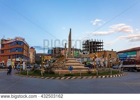 Mekelle, Ethiopia, April 29th. 2019, Ordinary Ethiopians On The Street Of Mekelle, The Capital City 